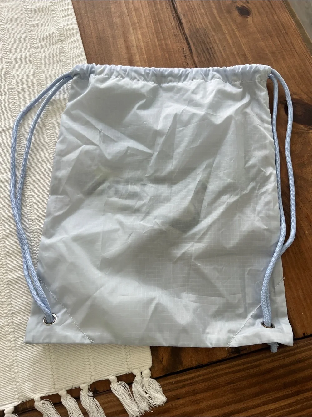 Nike Light Gray Phantom Drawstring Gym Sack with Neon Logo